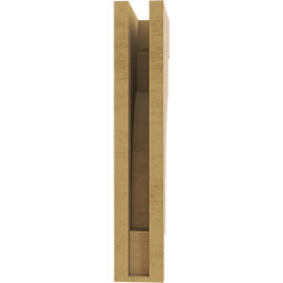 Ekena Millwork - CORUR035X08X20MEDRCPR - Timberthane Faux Wood Corbel, Mediterranean Style, 3 1/2"W x 8"D x 20"H, Primed Tan