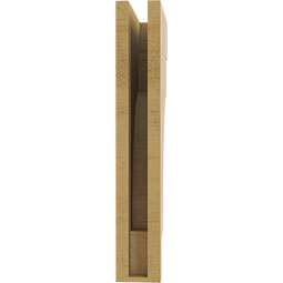 Ekena Millwork - CORUR035X10X22MEDRCPR - Timberthane Faux Wood Corbel, Mediterranean Style, 3 1/2"W x 10"D x 22"H, Primed Tan