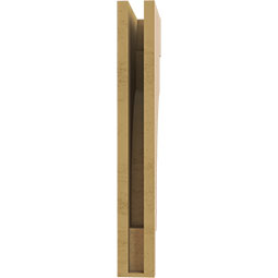 Ekena Millwork - CORUR035X10X26MEDRCPR - Timberthane Faux Wood Corbel, Mediterranean Style, 3 1/2"W x 10"D x 26"H, Primed Tan