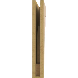 Ekena Millwork - CORUR035X12X24MEDRCPR - Timberthane Faux Wood Corbel, Mediterranean Style, 3 1/2"W x 12"D x 24"H, Primed Tan