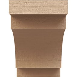 Ekena Millwork - CORURMED - Timberthane Faux Wood Corbel, Mediterranean Style