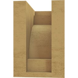 Ekena Millwork - CORURMED - Timberthane Faux Wood Corbel, Mediterranean Style