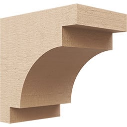 Ekena Millwork - CORURMED - Timberthane Faux Wood Corbel, Mediterranean Style