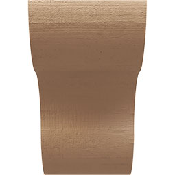 Ekena Millwork - CORUR035X06X06CARRCPR - Timberthane Faux Wood Corbel, Carmel Style, 3 1/2"W x 6"D x 6"H, Primed Tan