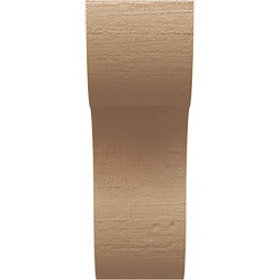 Ekena Millwork - CORUR035X06X10CARRCPR - Timberthane Faux Wood Corbel, Carmel Style, 3 1/2"W x 6"D x 10"H, Primed Tan