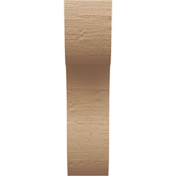 Ekena Millwork - CORUR035X06X14CARRCPR - Timberthane Faux Wood Corbel, Carmel Style, 3 1/2"W x 6"D x 14"H, Primed Tan