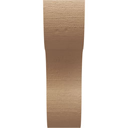 Ekena Millwork - CORUR035X08X12CARRCPR - Timberthane Faux Wood Corbel, Carmel Style, 3 1/2"W x 8"D x 12"H, Primed Tan