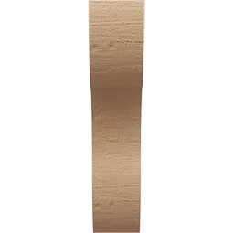 Ekena Millwork - CORUR035X08X16CARRCPR - Timberthane Faux Wood Corbel, Carmel Style, 3 1/2"W x 8"D x 16"H, Primed Tan