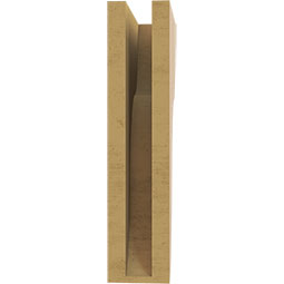Ekena Millwork - CORUR035X08X16CARRCPR - Timberthane Faux Wood Corbel, Carmel Style, 3 1/2"W x 8"D x 16"H, Primed Tan