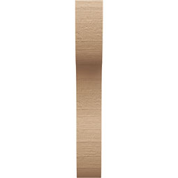 Ekena Millwork - CORUR035X08X24CARRCPR - Timberthane Faux Wood Corbel, Carmel Style, 3 1/2"W x 8"D x 24"H, Primed Tan
