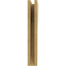 Ekena Millwork - CORUR035X08X24CARRCPR - Timberthane Faux Wood Corbel, Carmel Style, 3 1/2"W x 8"D x 24"H, Primed Tan