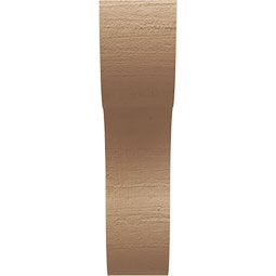 Ekena Millwork - CORUR035X10X14CARRCPR - Timberthane Faux Wood Corbel, Carmel Style, 3 1/2"W x 10"D x 14"H, Primed Tan