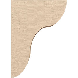 Ekena Millwork - CORUR035X10X14CARRCPR - Timberthane Faux Wood Corbel, Carmel Style, 3 1/2"W x 10"D x 14"H, Primed Tan