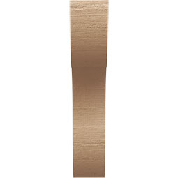 Ekena Millwork - CORUR035X10X18CARRCPR - Timberthane Faux Wood Corbel, Carmel Style, 3 1/2"W x 10"D x 18"H, Primed Tan