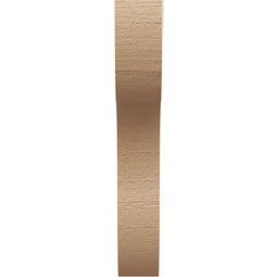 Ekena Millwork - CORUR035X10X22CARRCPR - Timberthane Faux Wood Corbel, Carmel Style, 3 1/2"W x 10"D x 22"H, Primed Tan