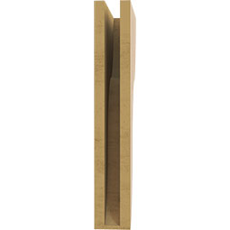Ekena Millwork - CORUR035X10X22CARRCPR - Timberthane Faux Wood Corbel, Carmel Style, 3 1/2"W x 10"D x 22"H, Primed Tan