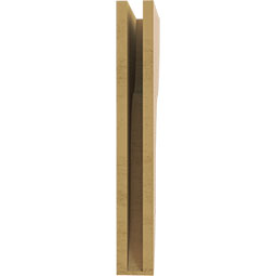 Ekena Millwork - CORUR035X10X26CARRCPR - Timberthane Faux Wood Corbel, Carmel Style, 3 1/2"W x 10"D x 26"H, Primed Tan