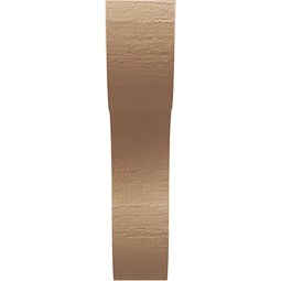 Ekena Millwork - CORUR035X12X16CARRCPR - Timberthane Faux Wood Corbel, Carmel Style, 3 1/2"W x 12"D x 16"H, Primed Tan