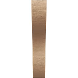 Ekena Millwork - CORUR035X12X20CARRCPR - Timberthane Faux Wood Corbel, Carmel Style, 3 1/2"W x 12"D x 20"H, Primed Tan