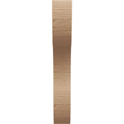 Ekena Millwork - CORUR035X12X24CARRCPR - Timberthane Faux Wood Corbel, Carmel Style, 3 1/2"W x 12"D x 24"H, Primed Tan