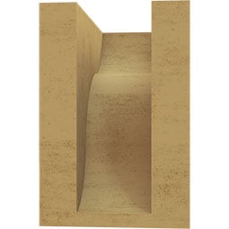 Ekena Millwork - CORURCAR_P - Timberthane Faux Wood Corbel, Carmel Style