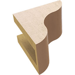 Ekena Millwork - CORURCAR_P - Timberthane Faux Wood Corbel, Carmel Style