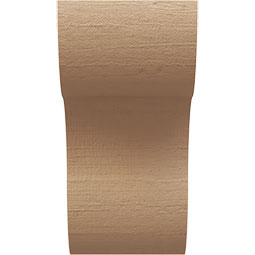 Ekena Millwork - CORUR055X06X10CARRCPR - Timberthane Faux Wood Corbel, Carmel Style, 5 1/2"W x 6"D x 10"H, Primed Tan