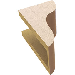 Ekena Millwork - CORUR055X06X10CARRCPR - Timberthane Faux Wood Corbel, Carmel Style, 5 1/2"W x 6"D x 10"H, Primed Tan