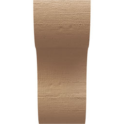 Ekena Millwork - CORUR055X08X12CARRCPR - Timberthane Faux Wood Corbel, Carmel Style, 5 1/2"W x 8"D x 12"H, Primed Tan
