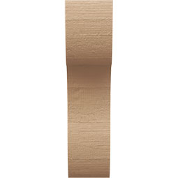 Ekena Millwork - CORUR055X08X20CARRCPR - Timberthane Faux Wood Corbel, Carmel Style, 5 1/2"W x 8"D x 20"H, Primed Tan