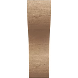 Ekena Millwork - CORUR055X10X18CARRCPR - Timberthane Faux Wood Corbel, Carmel Style, 5 1/2"W x 10"D x 18"H, Primed Tan