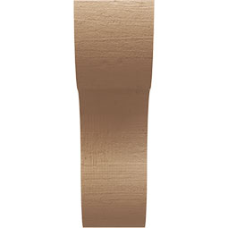 Ekena Millwork - CORUR055X12X16CARRCPR - Timberthane Faux Wood Corbel, Carmel Style, 5 1/2"W x 12"D x 16"H, Primed Tan