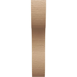 Ekena Millwork - CORUR055X12X28CARRCPR - Timberthane Faux Wood Corbel, Carmel Style, 5 1/2"W x 12"D x 28"H, Primed Tan