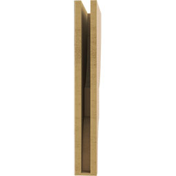 Ekena Millwork - CORUR035X12X28RIDRCPR - Timberthane Faux Wood Corbel, Ridgewood Style, 3 1/2"W x 12"D x 28"H, Primed Tan