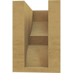 Ekena Millwork - CORURRID - Timberthane Faux Wood Corbel, Ridgewood Style
