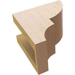 Ekena Millwork - CORURRID - Timberthane Faux Wood Corbel, Ridgewood Style