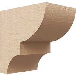 Ekena Millwork - CORURRID - Timberthane Faux Wood Corbel, Ridgewood Style