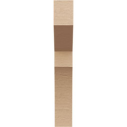 Ekena Millwork - CORUR035X08X24MONRCPR - Timberthane Faux Wood Corbel, Monterey Style, 3 1/2"W x 8"D x 24"H, Primed Tan