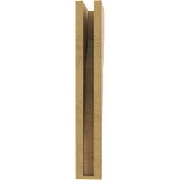 Ekena Millwork - CORUR035X08X24MONRCPR - Timberthane Faux Wood Corbel, Monterey Style, 3 1/2"W x 8"D x 24"H, Primed Tan