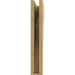 Ekena Millwork - CORUR035X10X22MONRCPR - Timberthane Faux Wood Corbel, Monterey Style, 3 1/2"W x 10"D x 22"H, Primed Tan