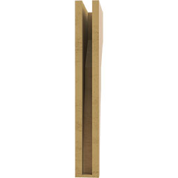 Ekena Millwork - CORUR035X10X26MONRCPR - Timberthane Faux Wood Corbel, Monterey Style, 3 1/2"W x 10"D x 26"H, Primed Tan