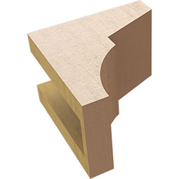 Ekena Millwork - CORURMON - Timberthane Faux Wood Corbel, Monterey Style