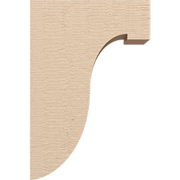 Ekena Millwork - CORUR035X08X12DELRCPR - Timberthane Faux Wood Corbel, Del Monte Style, 3 1/2"W x 8"D x 12"H, Primed Tan