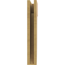 Ekena Millwork - CORUR035X08X24DELRCPR - Timberthane Faux Wood Corbel, Del Monte Style, 3 1/2"W x 8"D x 24"H, Primed Tan