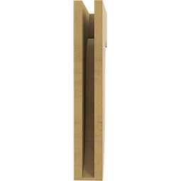 Ekena Millwork - CORUR035X10X22DELRCPR - Timberthane Faux Wood Corbel, Del Monte Style, 3 1/2"W x 10"D x 22"H, Primed Tan