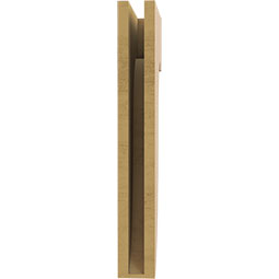 Ekena Millwork - CORUR035X10X26DELRCPR - Timberthane Faux Wood Corbel, Del Monte Style, 3 1/2"W x 10"D x 26"H, Primed Tan