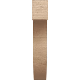 Ekena Millwork - CORUR035X12X20DELRCPR - Timberthane Faux Wood Corbel, Del Monte Style, 3 1/2"W x 12"D x 20"H, Primed Tan