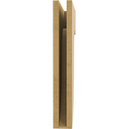 Ekena Millwork - CORUR035X12X24DELRCPR - Timberthane Faux Wood Corbel, Del Monte Style, 3 1/2"W x 12"D x 24"H, Primed Tan
