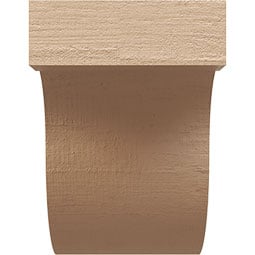 Ekena Millwork - CORURDEL - Timberthane Faux Wood Corbel, Del Monte Style