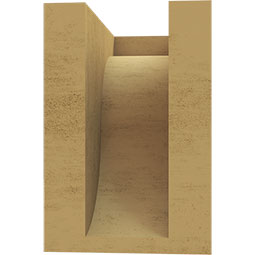 Ekena Millwork - CORURDEL - Timberthane Faux Wood Corbel, Del Monte Style
